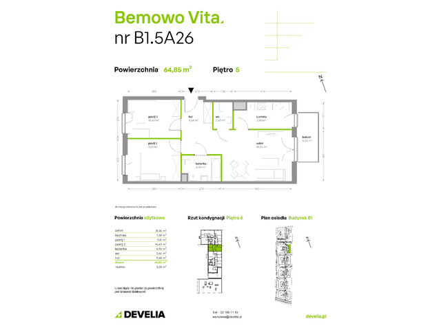 Mieszkanie w inwestycji Bemowo Vita, symbol B1/5/A26 » nportal.pl