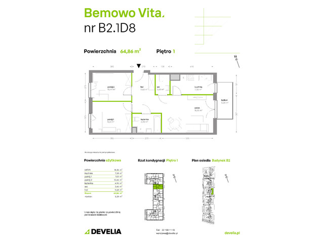 Mieszkanie w inwestycji Bemowo Vita, symbol B2/1/D8 » nportal.pl