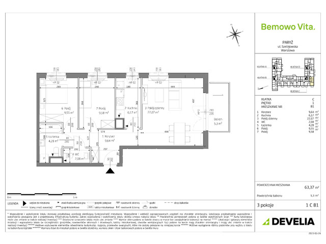 Mieszkanie w inwestycji Bemowo Vita, symbol B3/1/C81 » nportal.pl