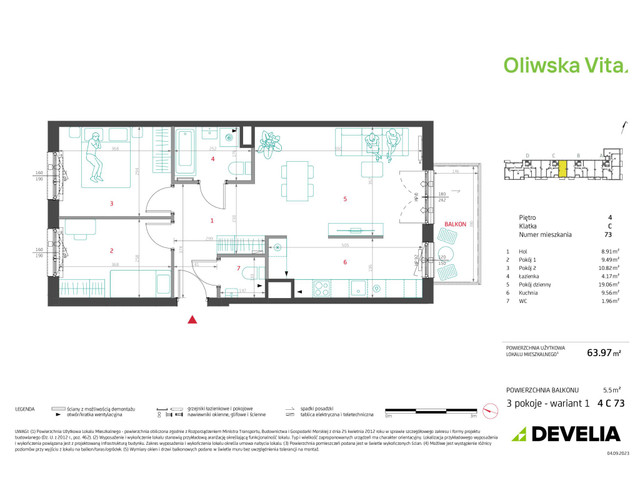 Mieszkanie w inwestycji Oliwska Vita, symbol 4C73 » nportal.pl