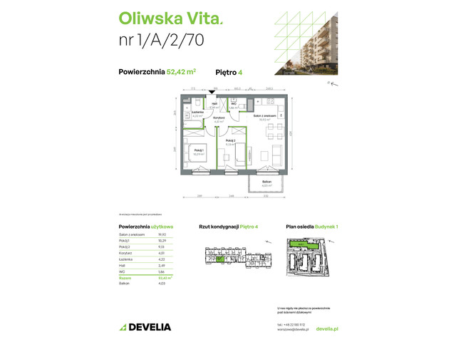 Mieszkanie w inwestycji Oliwska Vita, symbol 1/A/2/70 » nportal.pl