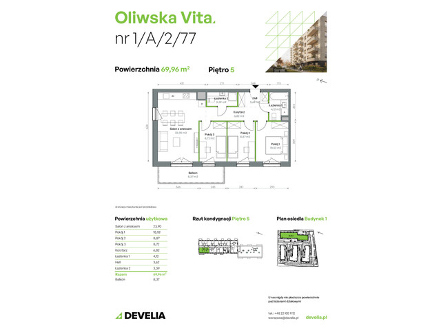 Mieszkanie w inwestycji Oliwska Vita, symbol 1/A/2/77 » nportal.pl