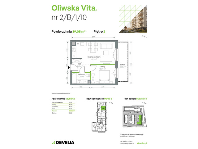 Mieszkanie w inwestycji Oliwska Vita, symbol 2/B/1/10 » nportal.pl