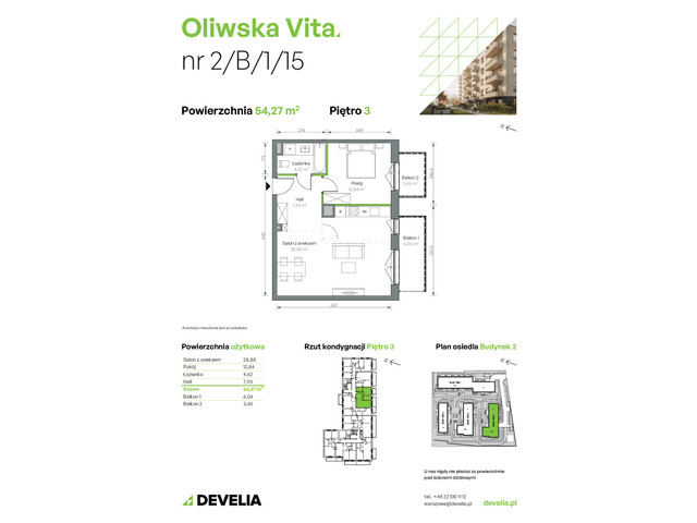 Mieszkanie w inwestycji Oliwska Vita, symbol 2/B/1/15 » nportal.pl