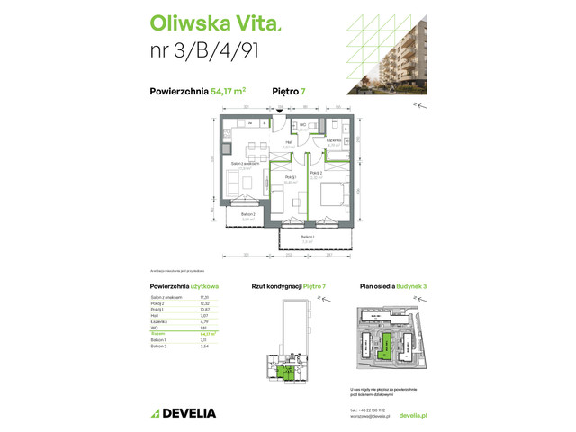 Mieszkanie w inwestycji Oliwska Vita, symbol 3/B/4/91 » nportal.pl