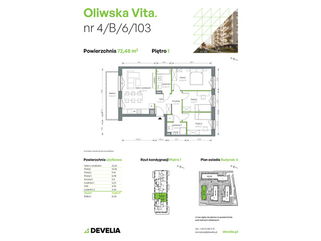 Mieszkanie w inwestycji Oliwska Vita, symbol 4/B/6/103 » nportal.pl