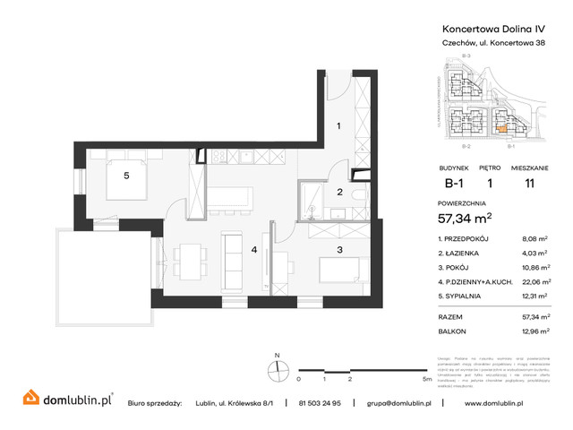 Mieszkanie w inwestycji KONCERTOWA DOLINA, symbol 11 » nportal.pl