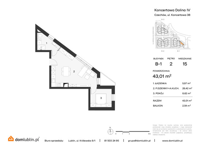 Mieszkanie w inwestycji KONCERTOWA DOLINA, symbol 15 » nportal.pl