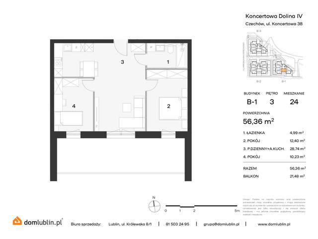 Mieszkanie w inwestycji KONCERTOWA DOLINA, symbol 24 » nportal.pl