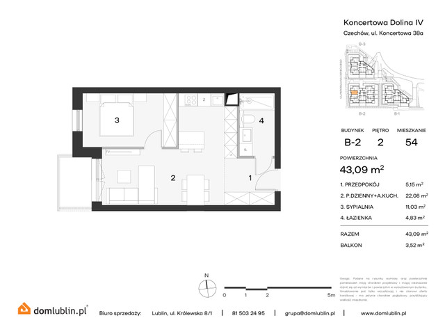 Mieszkanie w inwestycji KONCERTOWA DOLINA, symbol 54 » nportal.pl