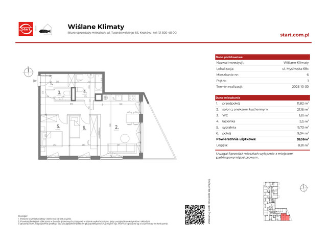 Mieszkanie w inwestycji Wiślane Klimaty, symbol 68c/6 » nportal.pl