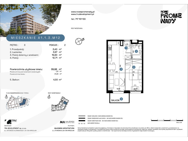 Mieszkanie w inwestycji Nowe Promenady, symbol A1-A1.1.3.M12 » nportal.pl