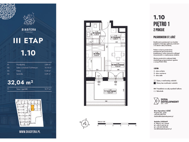 Mieszkanie w inwestycji Diasfera Łódzka Etap III, symbol 1.10 » nportal.pl