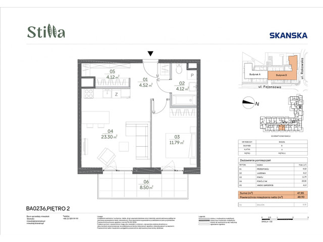 Mieszkanie w inwestycji Stilla, symbol BA0236 » nportal.pl