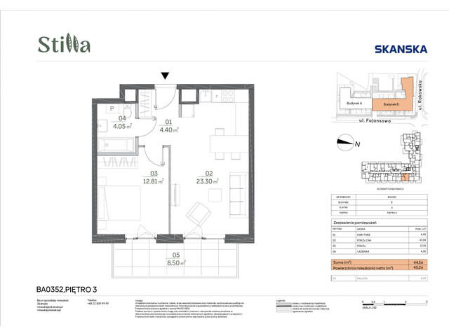 Mieszkanie w inwestycji Stilla, symbol BA0352 » nportal.pl