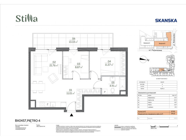 Mieszkanie w inwestycji Stilla, symbol BA0457 » nportal.pl
