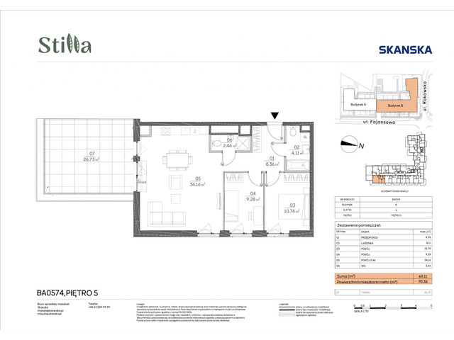 Mieszkanie w inwestycji Stilla, symbol BA0574 » nportal.pl