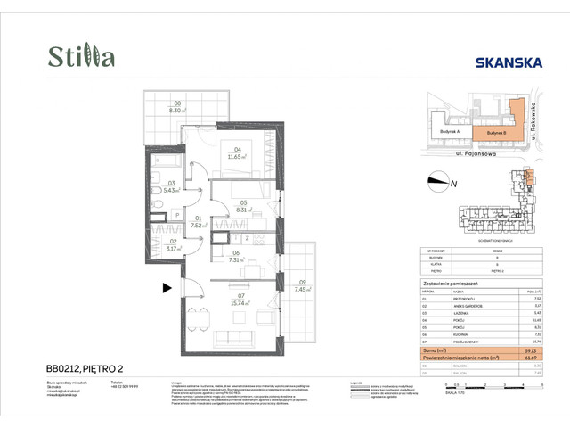 Mieszkanie w inwestycji Stilla, symbol BB0212 » nportal.pl