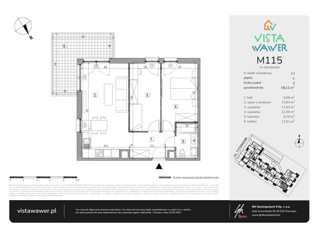 Mieszkanie w inwestycji Vista Wawer, symbol M115 » nportal.pl