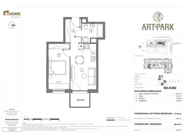 Mieszkanie w inwestycji Art Park, symbol B2.A302 » nportal.pl