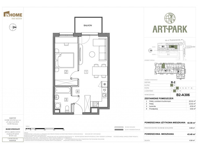 Mieszkanie w inwestycji Art Park, symbol B2.A306 » nportal.pl