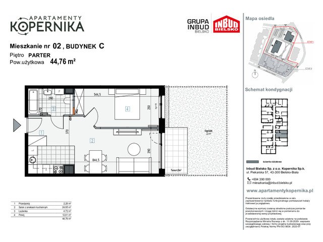 Mieszkanie w inwestycji APARTAMENTY KOPERNIKA, symbol M.2.C » nportal.pl