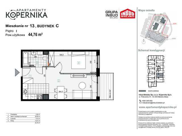 Mieszkanie w inwestycji APARTAMENTY KOPERNIKA, symbol M.13.C » nportal.pl