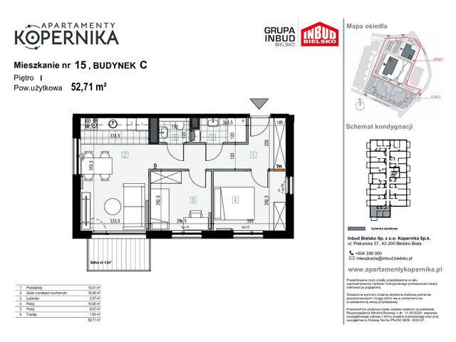 Mieszkanie w inwestycji APARTAMENTY KOPERNIKA, symbol M.15.C » nportal.pl