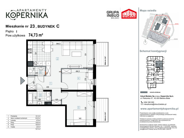 Mieszkanie w inwestycji APARTAMENTY KOPERNIKA, symbol M.23.C » nportal.pl