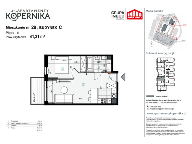 Mieszkanie w inwestycji APARTAMENTY KOPERNIKA, symbol M.29.C » nportal.pl