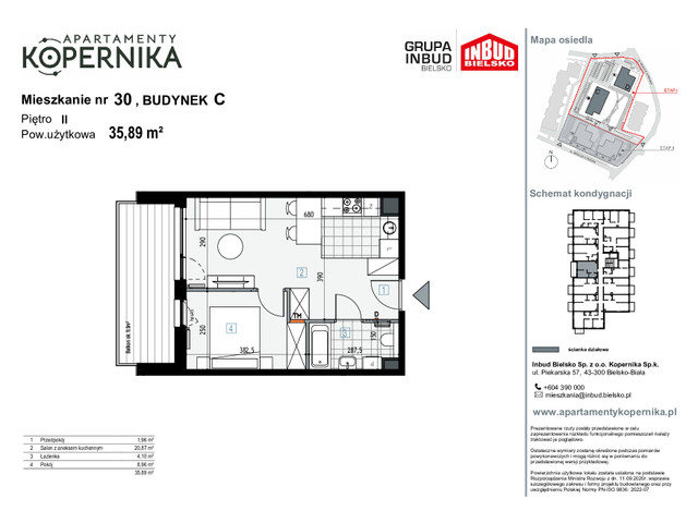 Mieszkanie w inwestycji APARTAMENTY KOPERNIKA, symbol M.30.C » nportal.pl