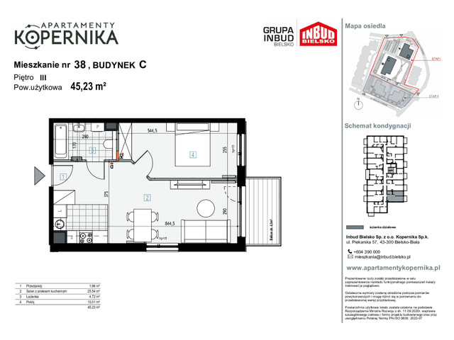 Mieszkanie w inwestycji APARTAMENTY KOPERNIKA, symbol M.38.C » nportal.pl