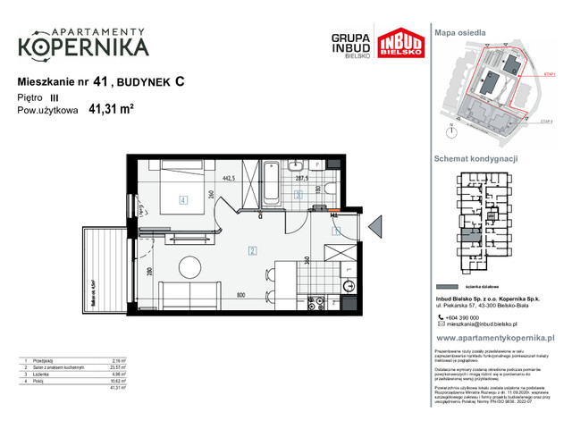 Mieszkanie w inwestycji APARTAMENTY KOPERNIKA, symbol M.41.C » nportal.pl