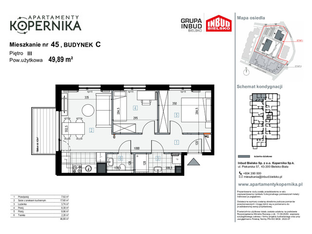 Mieszkanie w inwestycji APARTAMENTY KOPERNIKA, symbol M.45.C » nportal.pl