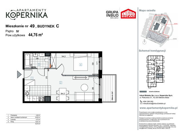 Mieszkanie w inwestycji APARTAMENTY KOPERNIKA, symbol M.49.C » nportal.pl