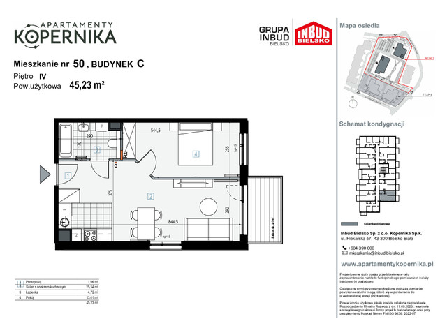 Mieszkanie w inwestycji APARTAMENTY KOPERNIKA, symbol M.50.C » nportal.pl