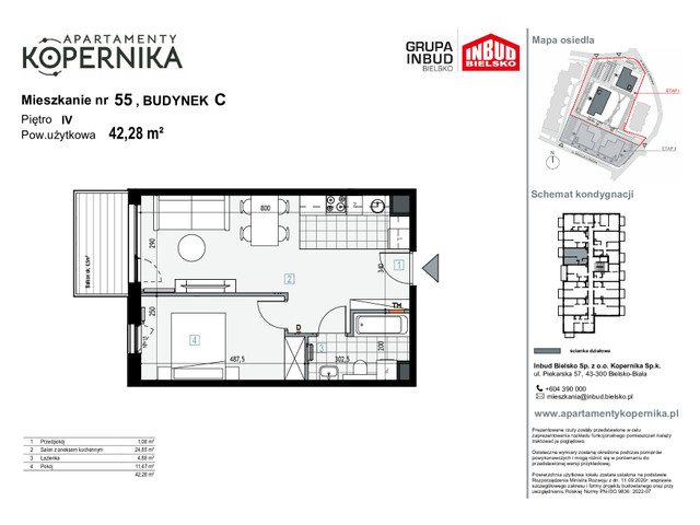 Mieszkanie w inwestycji APARTAMENTY KOPERNIKA, symbol M.55.C » nportal.pl