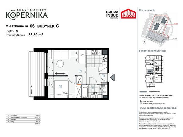 Mieszkanie w inwestycji APARTAMENTY KOPERNIKA, symbol M.66.C » nportal.pl