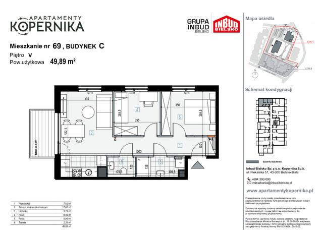 Mieszkanie w inwestycji APARTAMENTY KOPERNIKA, symbol M.69.C » nportal.pl