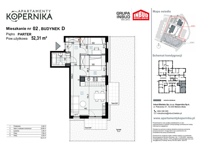 Mieszkanie w inwestycji APARTAMENTY KOPERNIKA, symbol M.2.D » nportal.pl