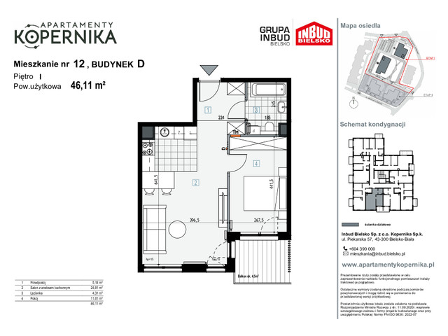 Mieszkanie w inwestycji APARTAMENTY KOPERNIKA, symbol M.12.D » nportal.pl