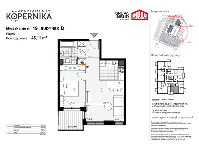 Mieszkanie w inwestycji APARTAMENTY KOPERNIKA, symbol M.19.D » nportal.pl