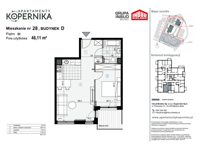 Mieszkanie w inwestycji APARTAMENTY KOPERNIKA, symbol M.28.D » nportal.pl