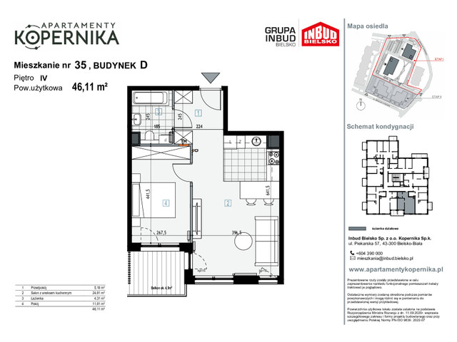 Mieszkanie w inwestycji APARTAMENTY KOPERNIKA, symbol M.35.D » nportal.pl