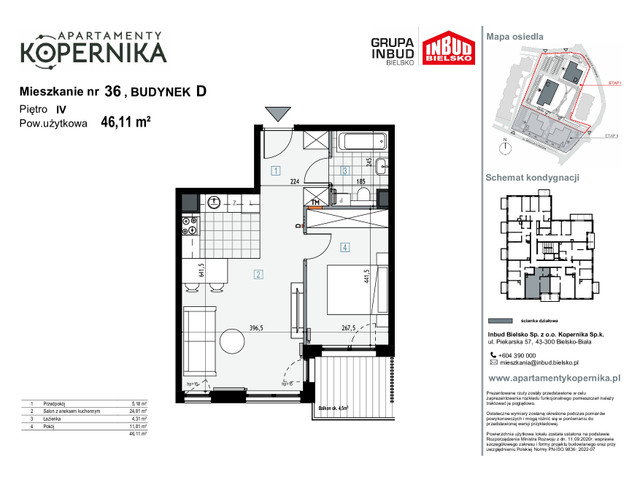 Mieszkanie w inwestycji APARTAMENTY KOPERNIKA, symbol M.36.D » nportal.pl