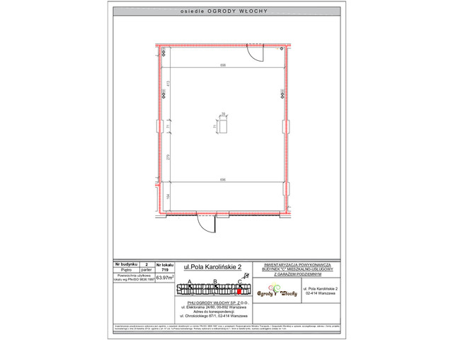 Komercyjne w inwestycji LOKALE USLUGOWE OGRODY WŁOCHY, symbol U719 » nportal.pl