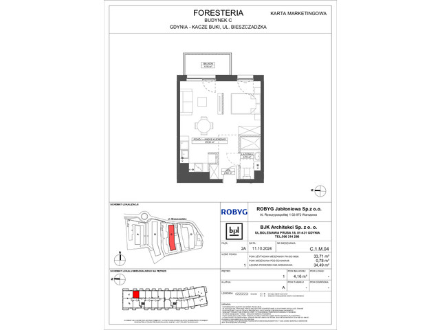 Mieszkanie w inwestycji FORESTERIA, symbol 1M04 » nportal.pl