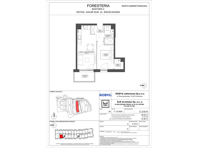 Mieszkanie w inwestycji FORESTERIA, symbol 3M01 » nportal.pl