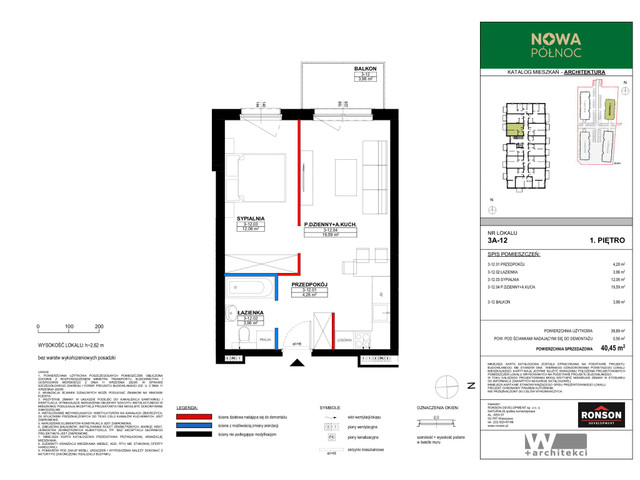 Mieszkanie w inwestycji Nowa Północ, symbol 3_3A_12_NP1B » nportal.pl