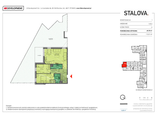 Mieszkanie w inwestycji Stalova, symbol 1.K3.5 » nportal.pl